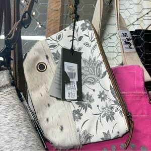 Myra bag Floral and Fur Crossbody Bag